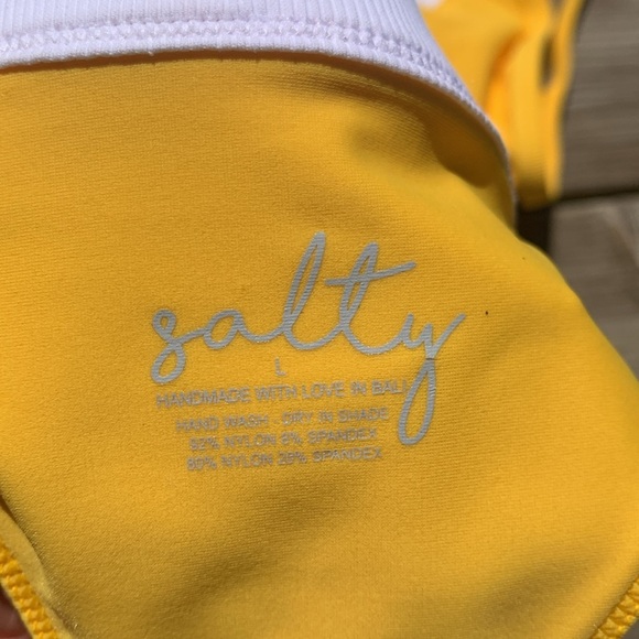 Salty handmade with love in Bali nwt tanga thong bikini swimsuit set - Picture 5 of 6